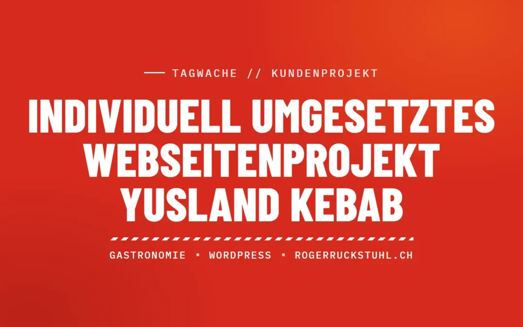 Yusland Kebab individuell umgesetzte Webseite mit Online Bestellsystem